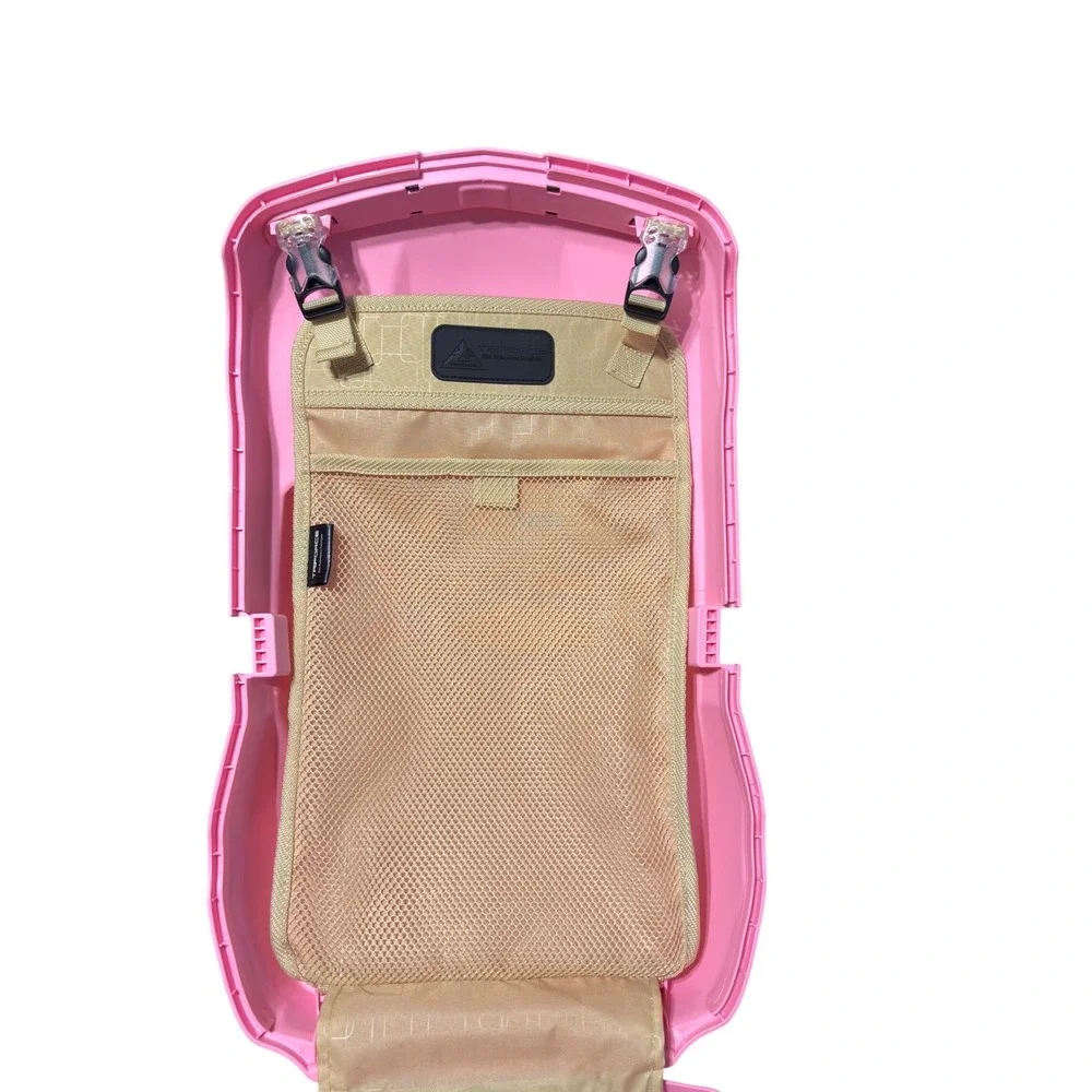 Pink Chevrolet Camaro Kids Ride‎ Suitcase Rolling Luggage for Travel School